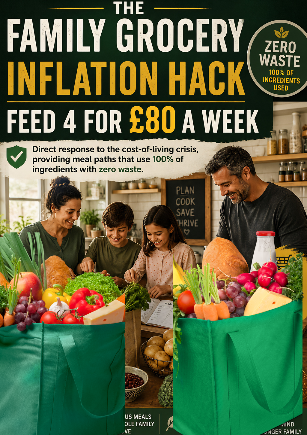 The Family Grocery Inflation Hack: Feed 4 for £80 a Week