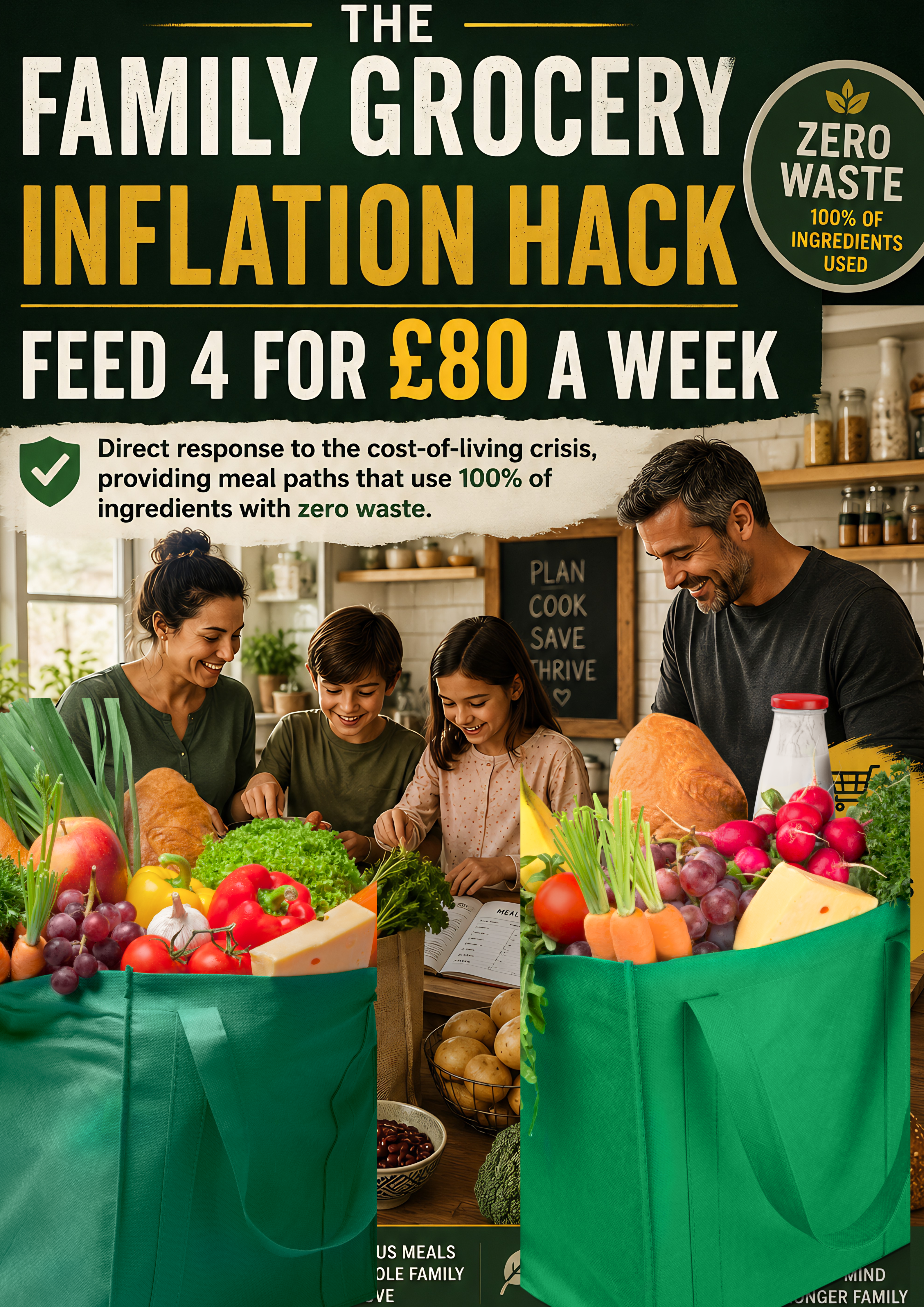 The Family Grocery Inflation Hack: Feed 4 for £80 a Week